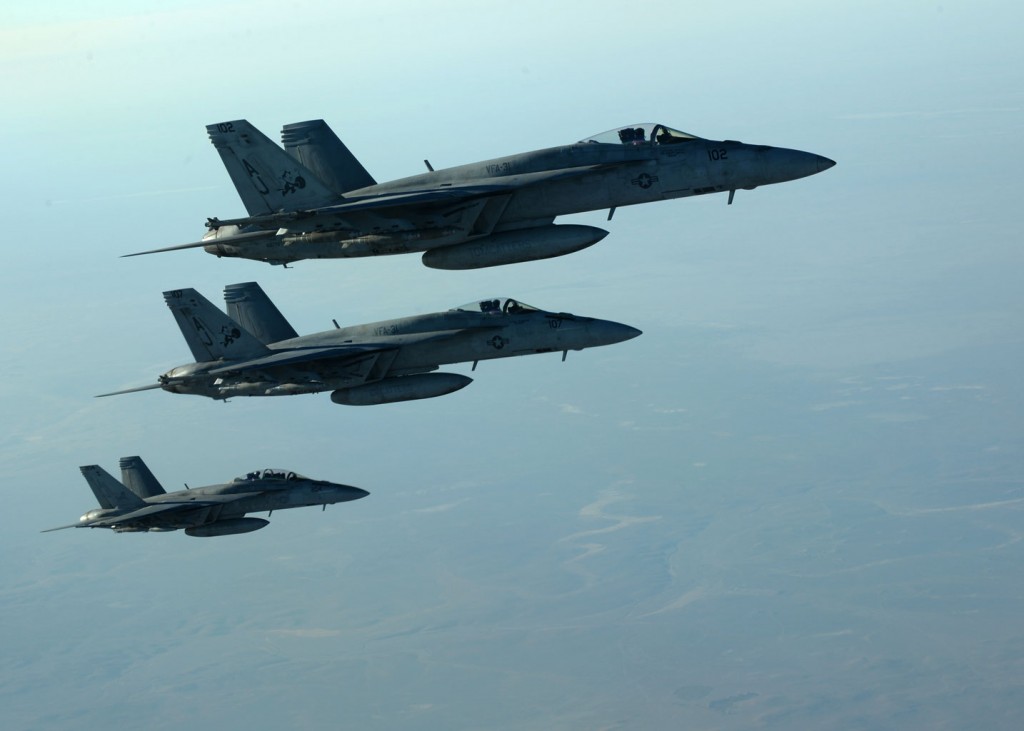 Samoloty biorące udział w operacji w Iraku i Syrii. Fot. Staff Sgt. Shawn Nickel, U.S. Air Force, Flickr CC by 2.0.